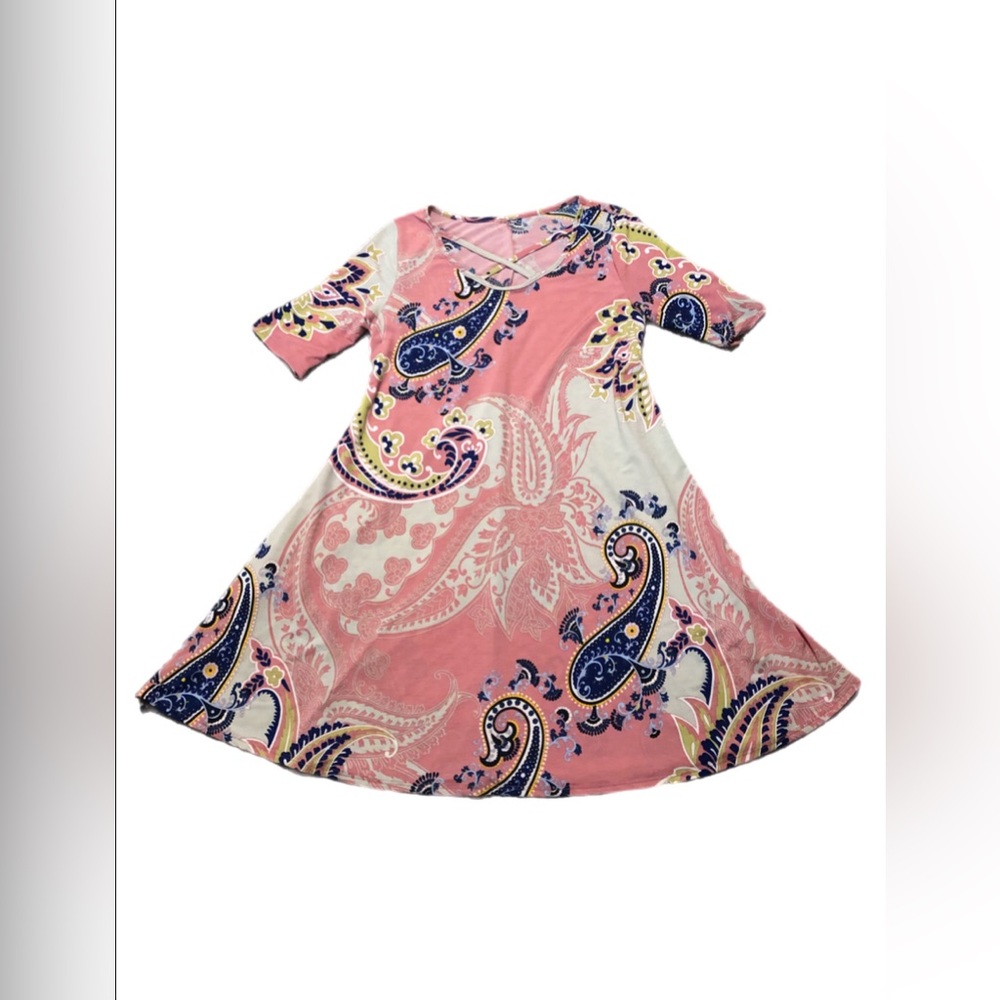 Women’s Paisley Dress With Pockets Size Medium - Picture 3 of 7